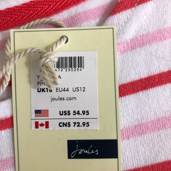 Premium Joules Stripe Dress Size 12-14 US - Picture 3 of 7